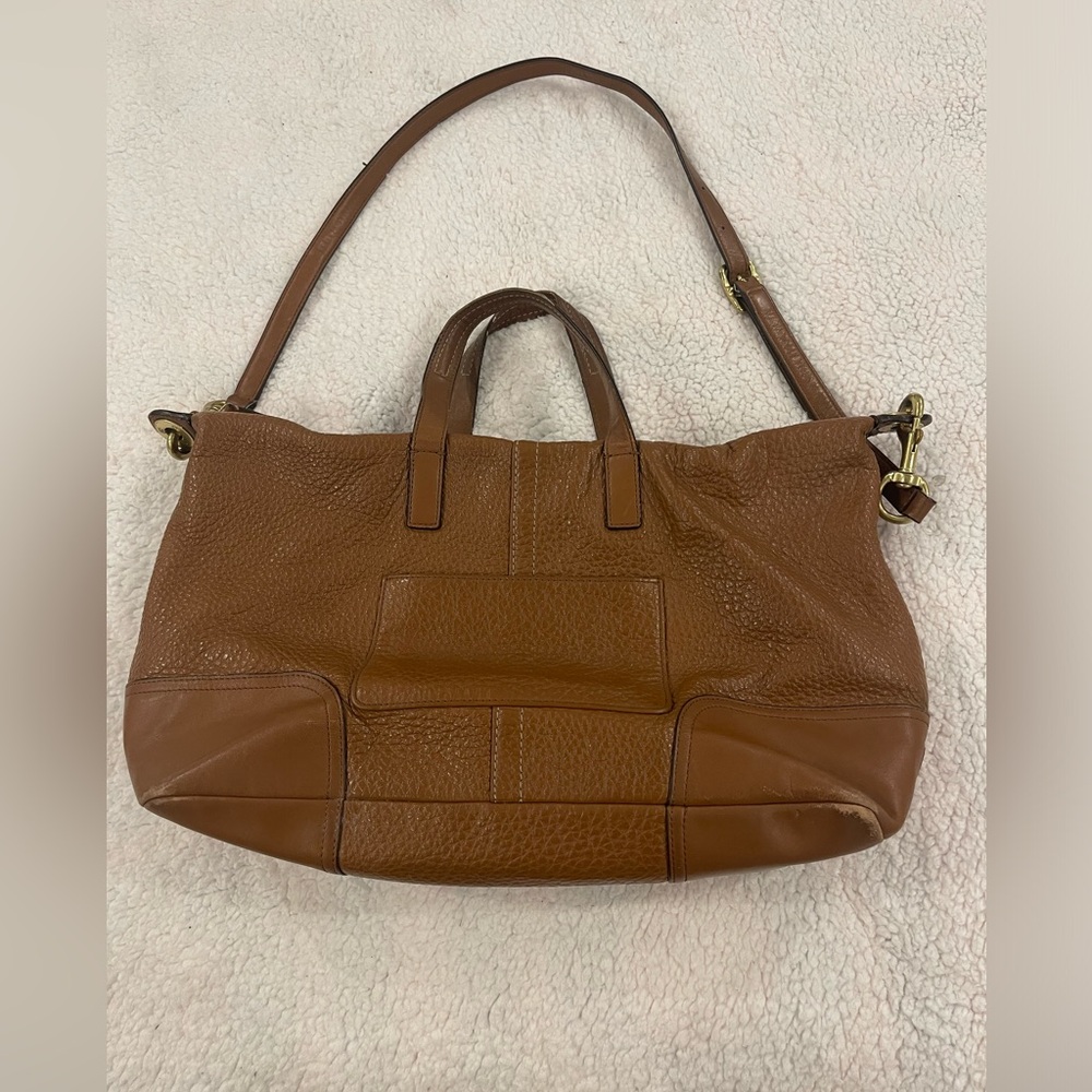 Coach Hadley Luce Grain Leather Duffle purse